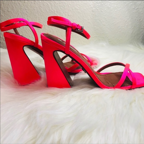 Topshop Redemption Pink Ankle Strap Heels - Picture 4 of 6